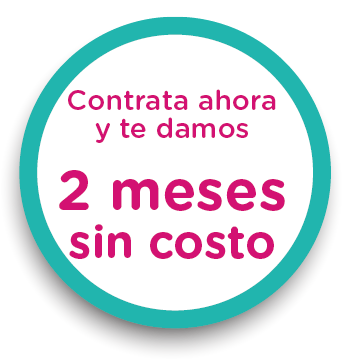 Contrata ahora y te damos 2 meses sin costo